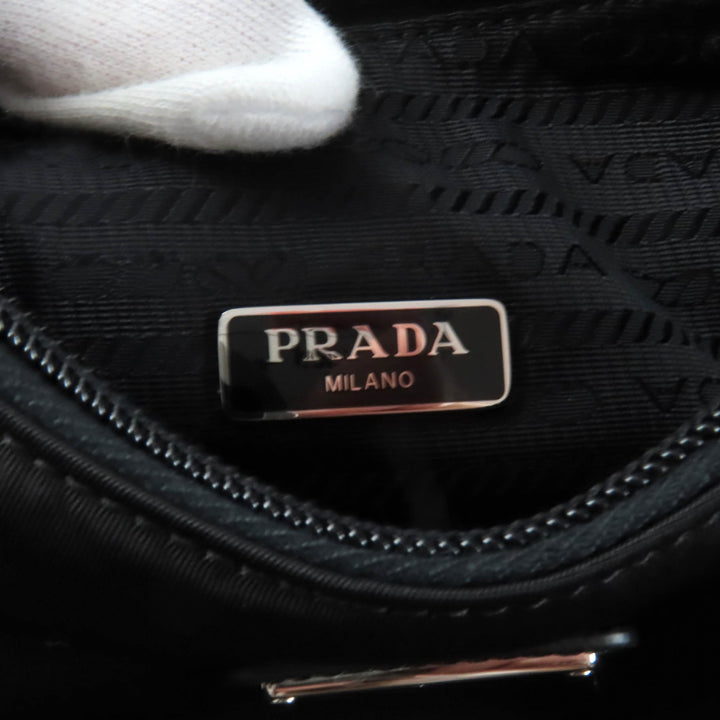 Pristine PRADA Handbag Re-Edition 2000 Re-Nylon mini bag black ー Women 1NE515