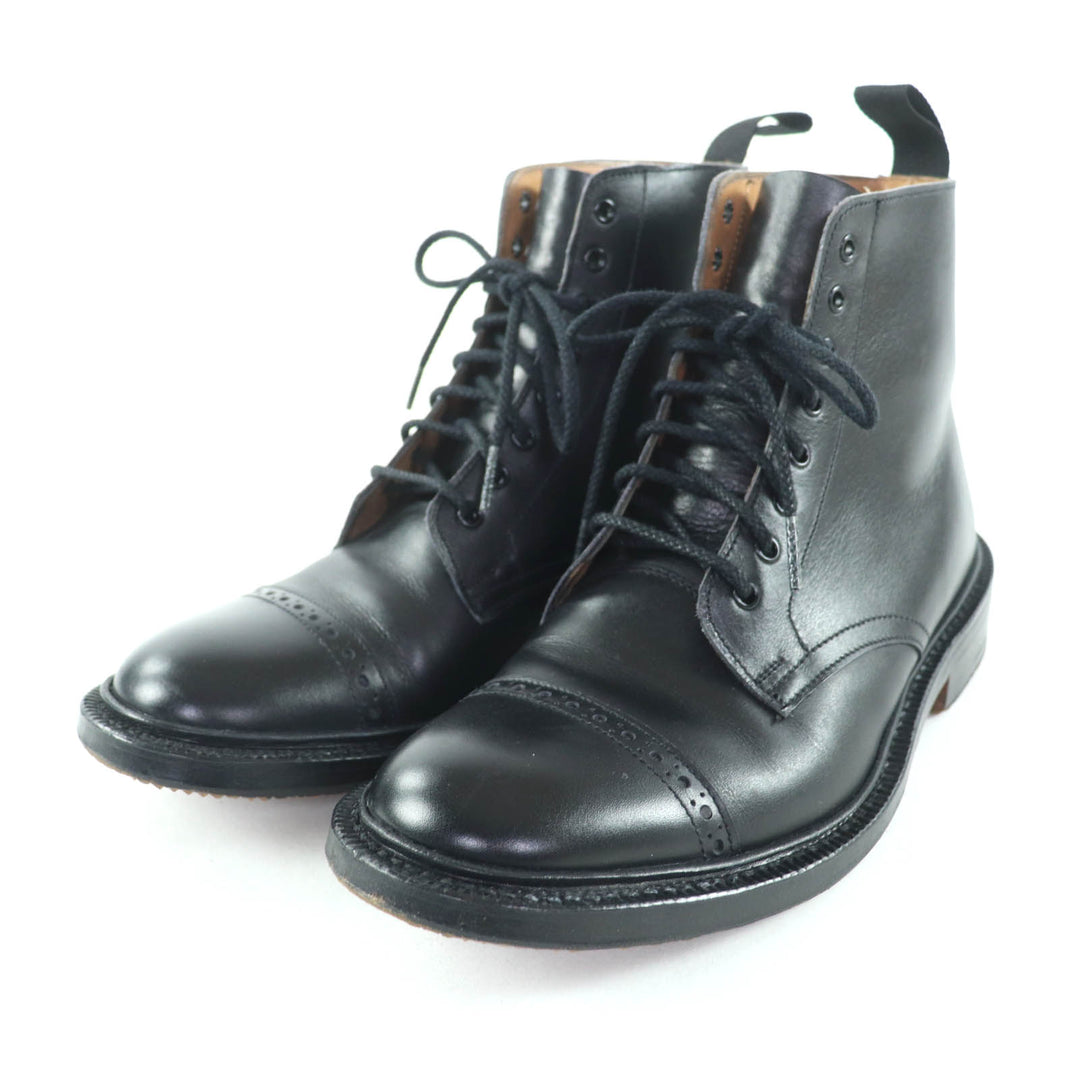 Great Tricker's short boots black leather Women 5
