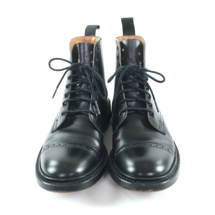 Great Tricker's short boots black leather Women 5