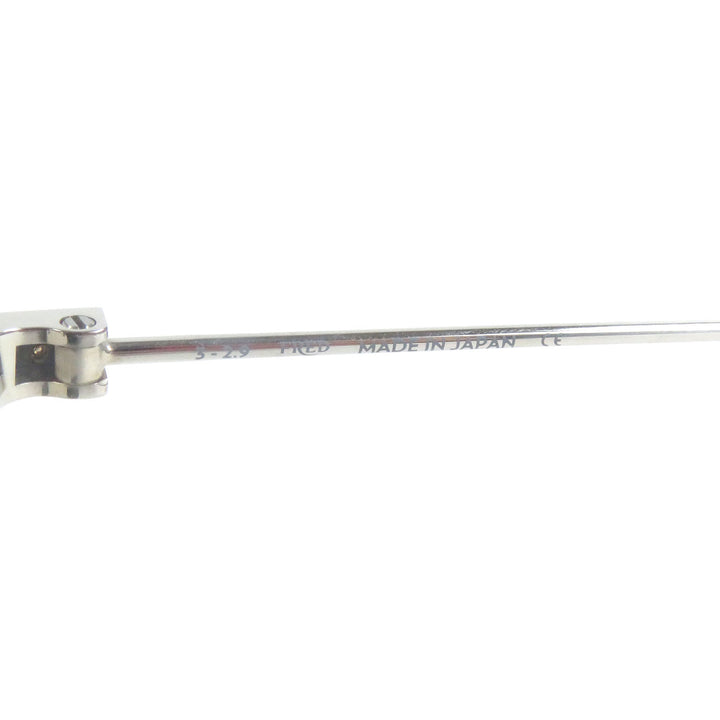 優れたFREDサングラス シルバー グリーンレンズ チタン メンズ FG40009U