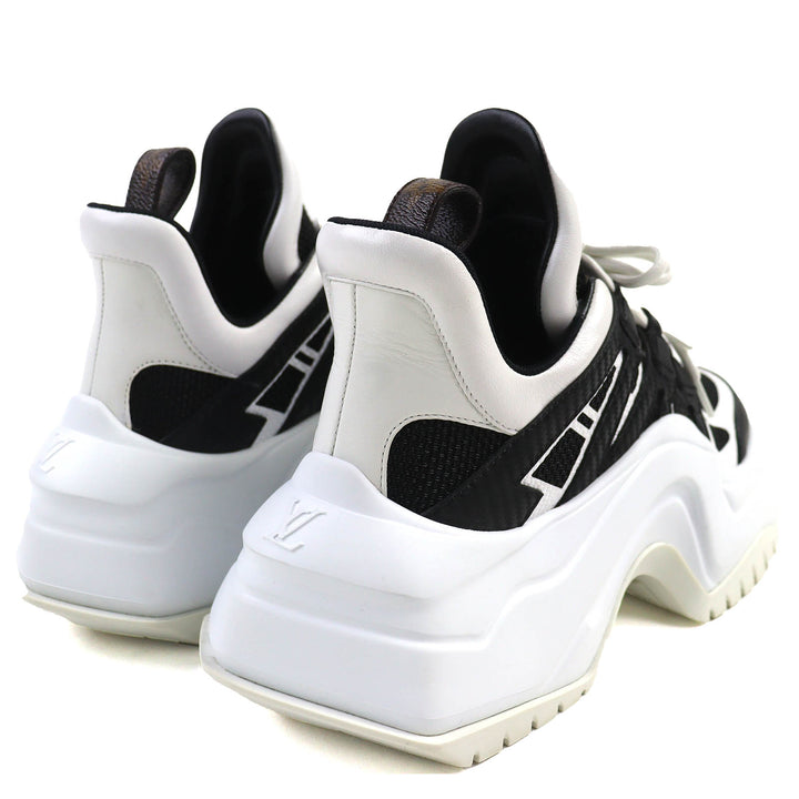 Great LOUIS VUITTON sneakers White black Women 36.5