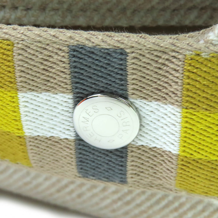新品 エルメス ポーチ BRIDE A ブラック PM OC セリエ ボタン ハンドバッグ ウール レディース