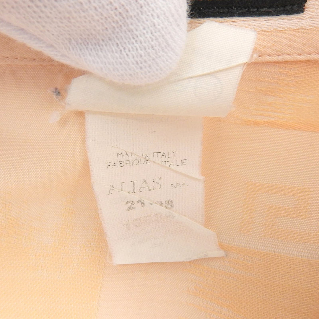 Great Gianni Versace Long sleeve shirt Vintage All-over Pattern salmon pink 48