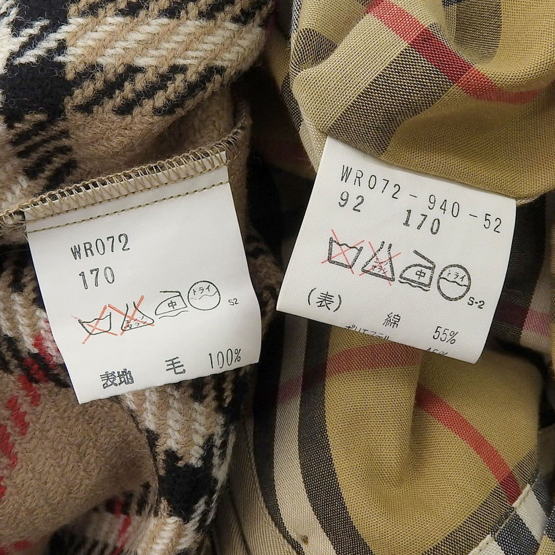 Great Burberrys trench coat construction, Nova check pattern lining, 2-way liner