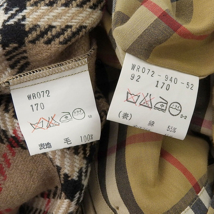 Great Burberrys trench coat construction, Nova check pattern lining, 2-way liner