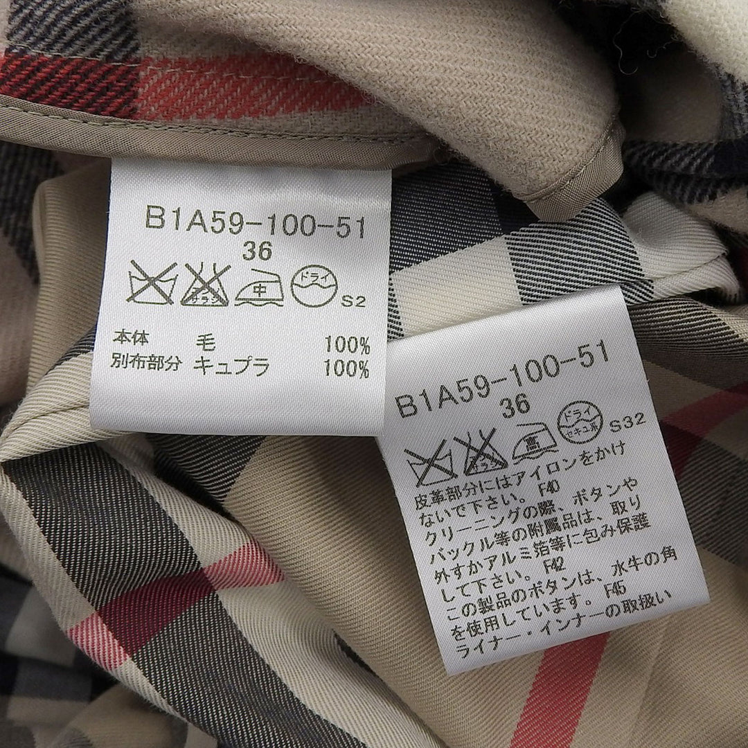 Great BURBERRY LONDON trench coat Nova check lining included beige Women 36