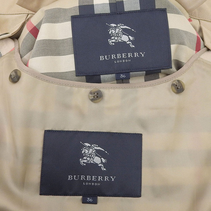 Great BURBERRY LONDON trench coat Nova check lining included beige Women 36