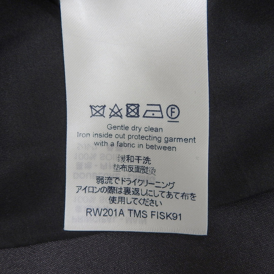 新品 LOUIS VUITTON スカート ボーダー柄 サテン ブラック ベージュ シルク レディース 36