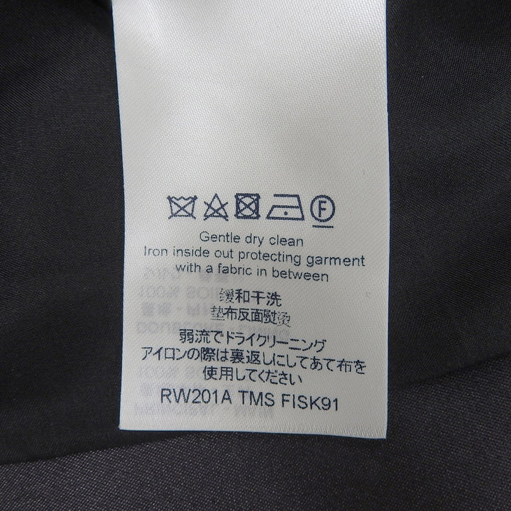 新品 LOUIS VUITTON スカート ボーダー柄 サテン ブラック ベージュ シルク レディース 36