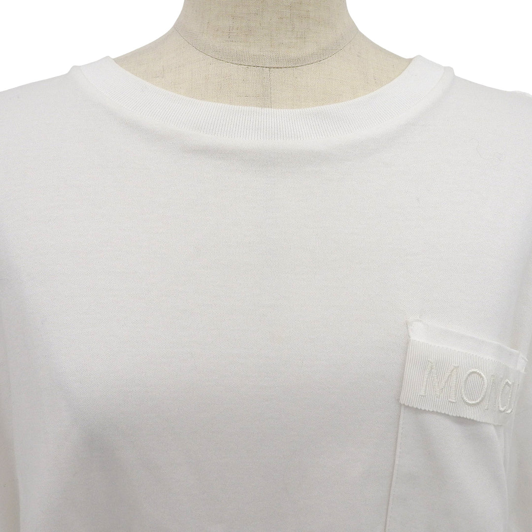 Great MONCLER Short sleeve T-shirt Embroidered logo, drawcord, chest pocket XS