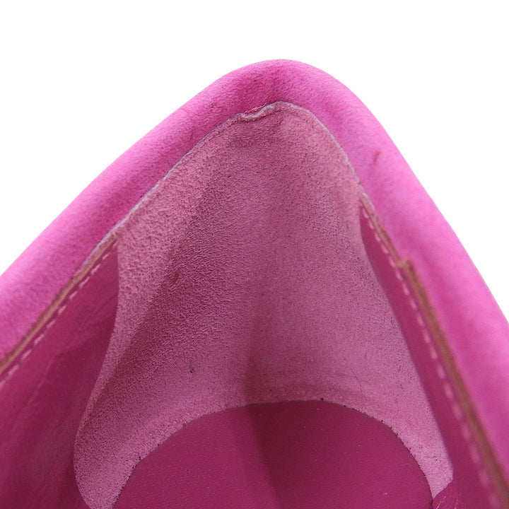 素晴らしい MANOLO BLAHNIK バレエシューズ VERALLI ピンク スエードレザー レディース 36.5