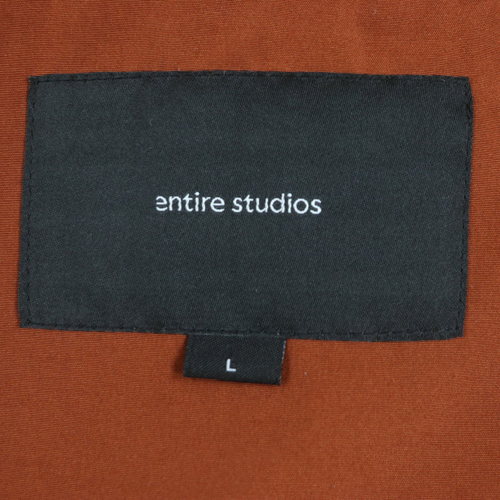 素晴らしい ENTIRE STUDIOS ダウンジャケット SOA PUFFEE SOOT テラコッタ ポリエステル メンズ L