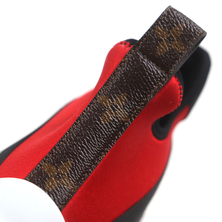 Great LOUIS VUITTON sneakers Arclight line socks Red Black Yellow Nylon mens 42