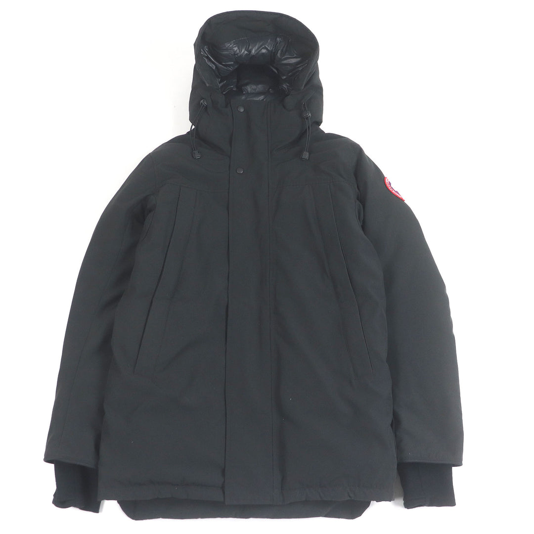 Great CANADA GOOSE down coat SANFORD PARKA Logo patch hooded black
