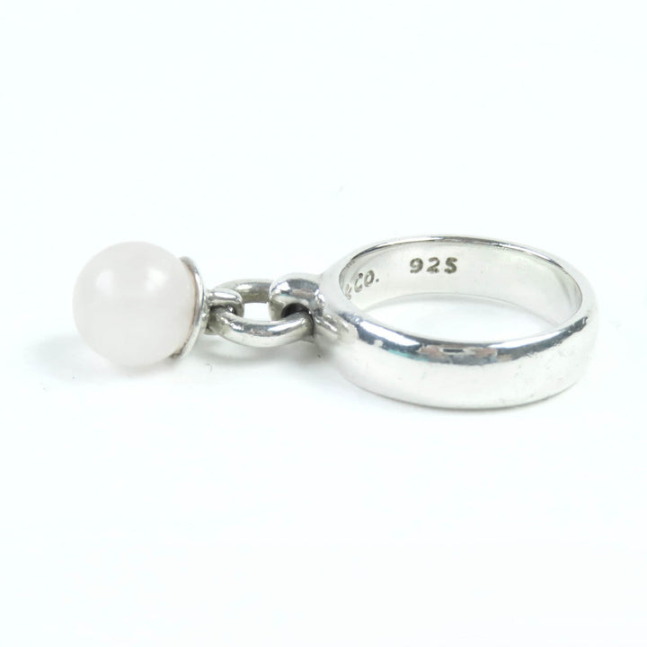 Great TIFFANY&Co. Ring Balloon Dangle Ring quartz Silver SV925 Women