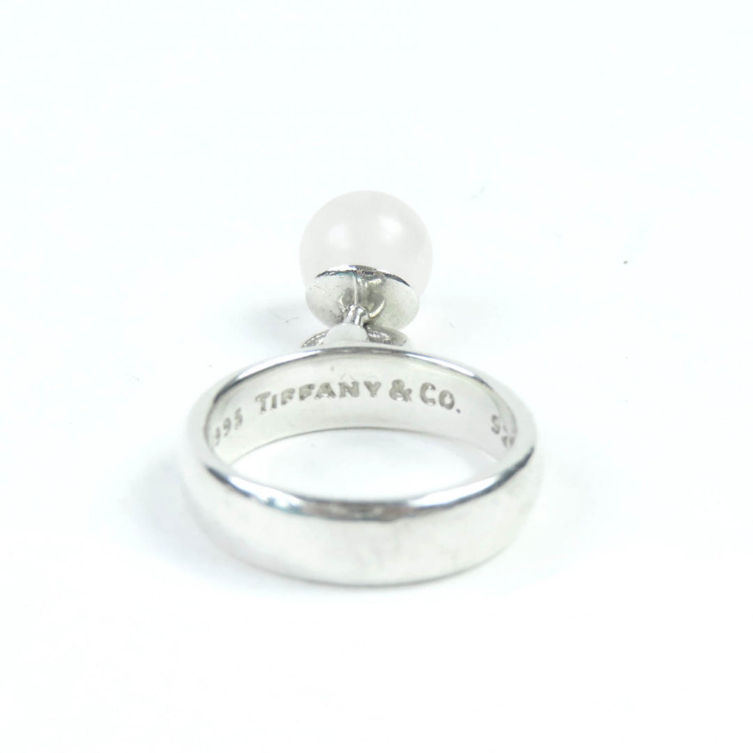 Great TIFFANY&Co. Ring Balloon Dangle Ring quartz Silver SV925 Women