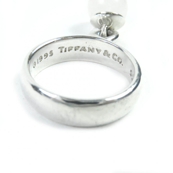 Great TIFFANY&Co. Ring Balloon Dangle Ring quartz Silver SV925 Women