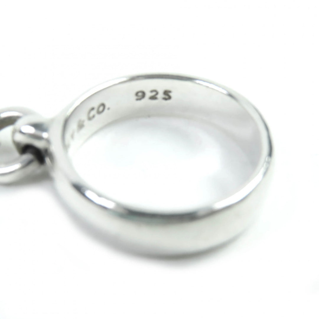 Great TIFFANY&Co. Ring Balloon Dangle Ring quartz Silver SV925 Women