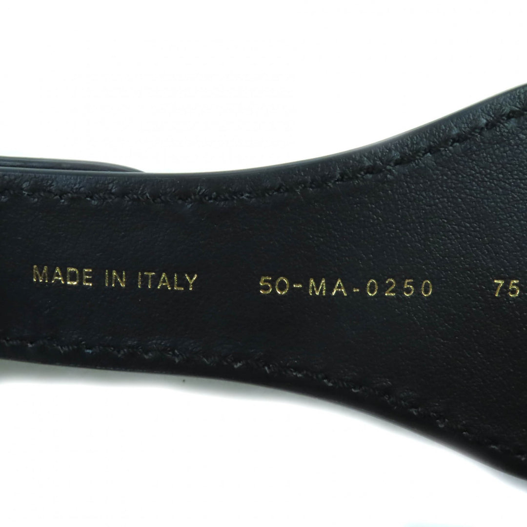 Pristine Christian Dior belt leather combination Navy Ivory Black B0001CBTE