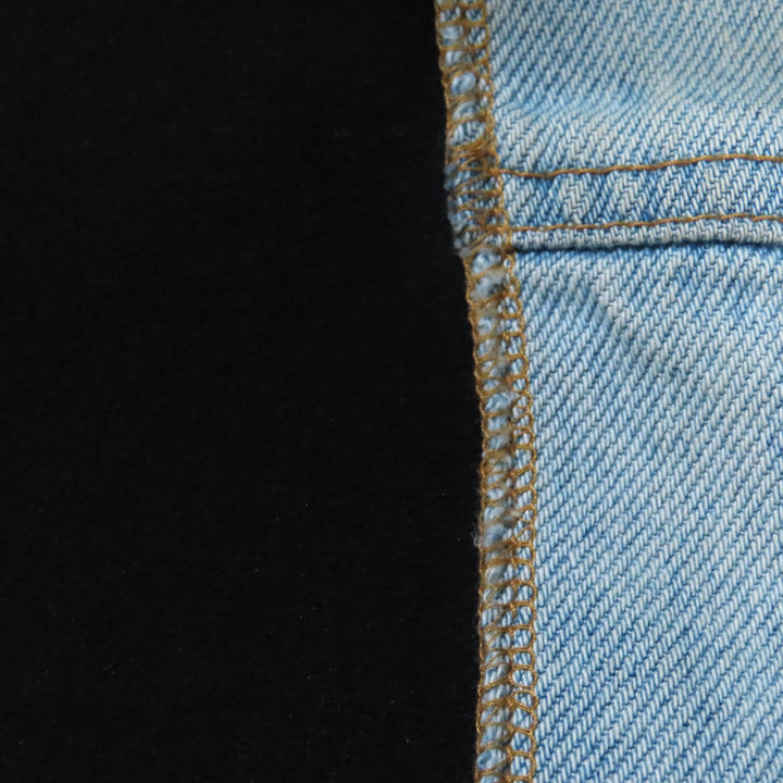 非常に良い GAULTIER JEAN'S デニムジャケット インディゴブラック ポリエステル レディース 40