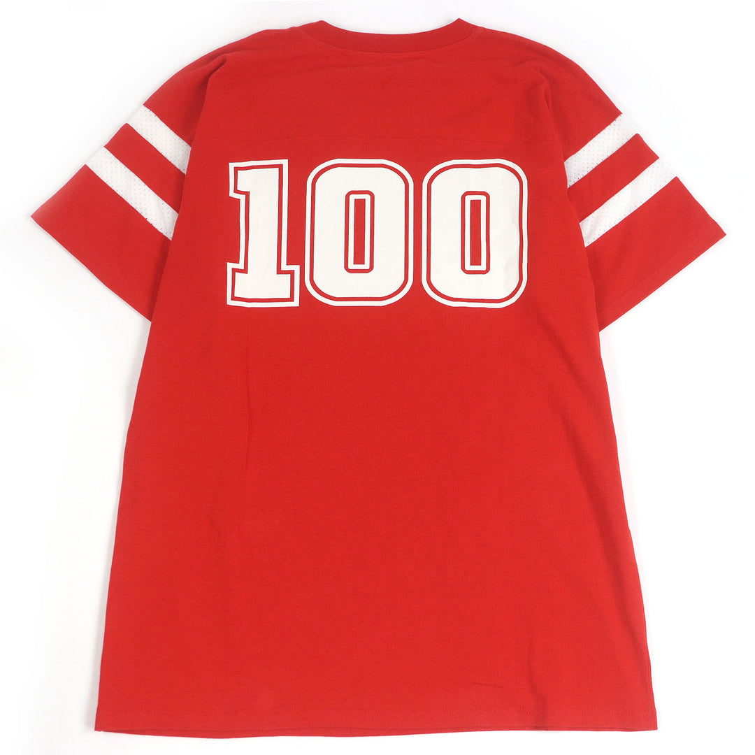 新品 GUCCI Tシャツ 100周年記念Tシャツ レッド コットン メンズ S 655459