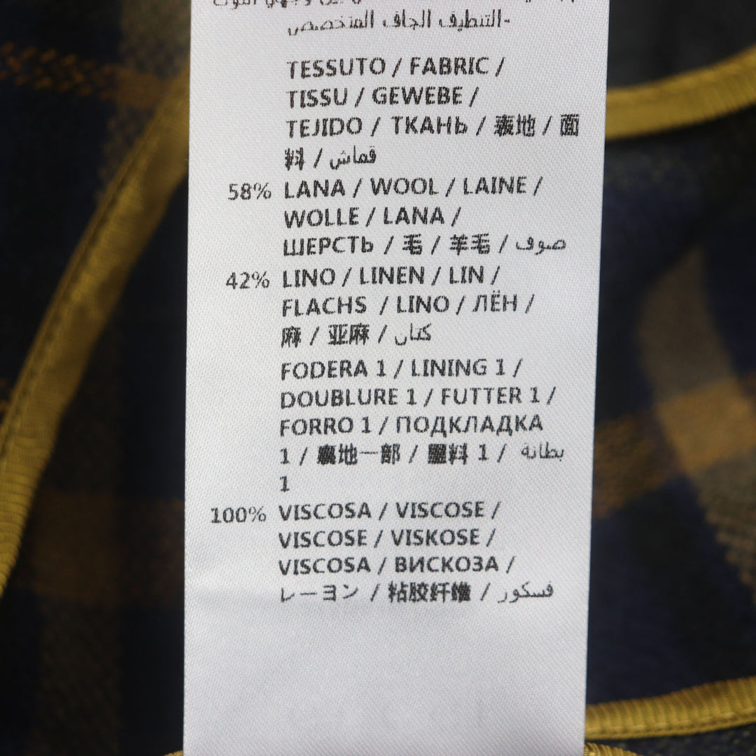 グッチ ダブルチェスターコート ネイビー ウール メンズ 46 568562 美品