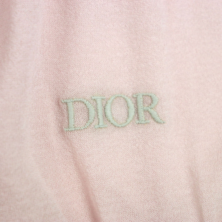 DIOR 長袖ポロシャツ ピンク コットン メンズ S 243J831A0800 美品