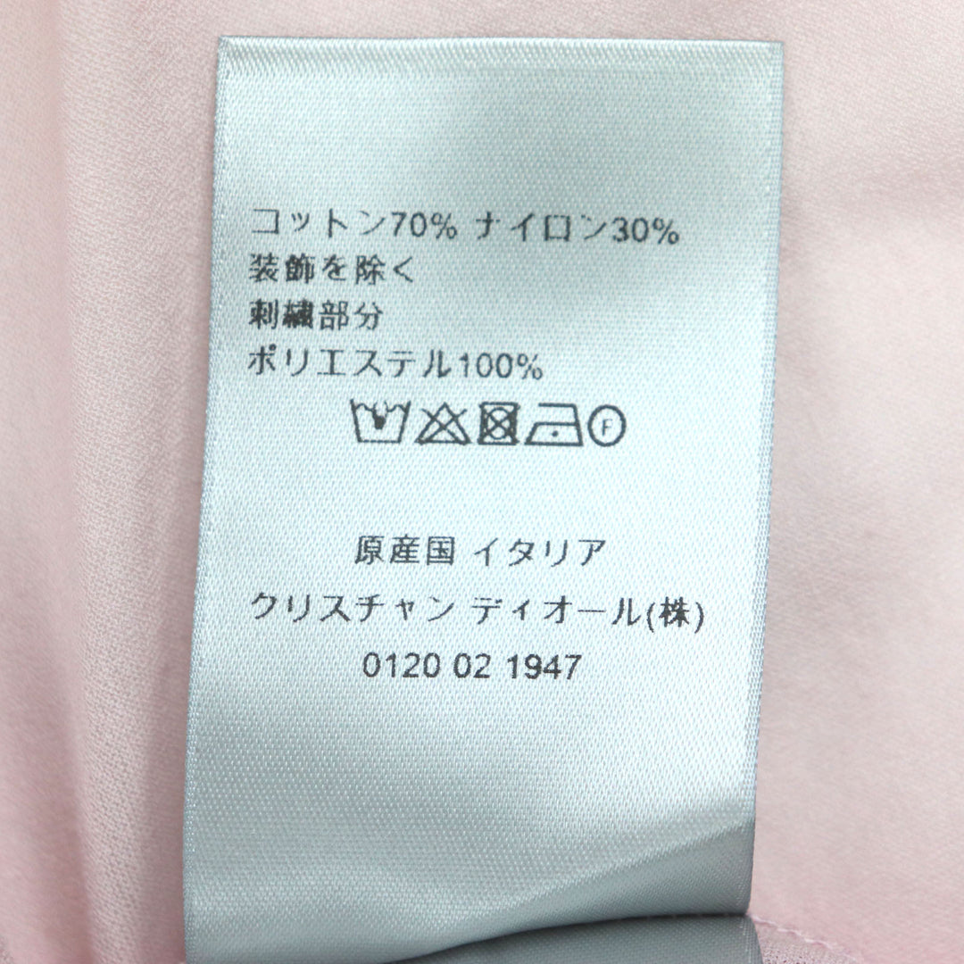 DIOR 長袖ポロシャツ ピンク コットン メンズ S 243J831A0800 美品