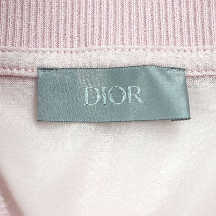 DIOR 長袖ポロシャツ ピンク コットン メンズ S 243J831A0800 美品
