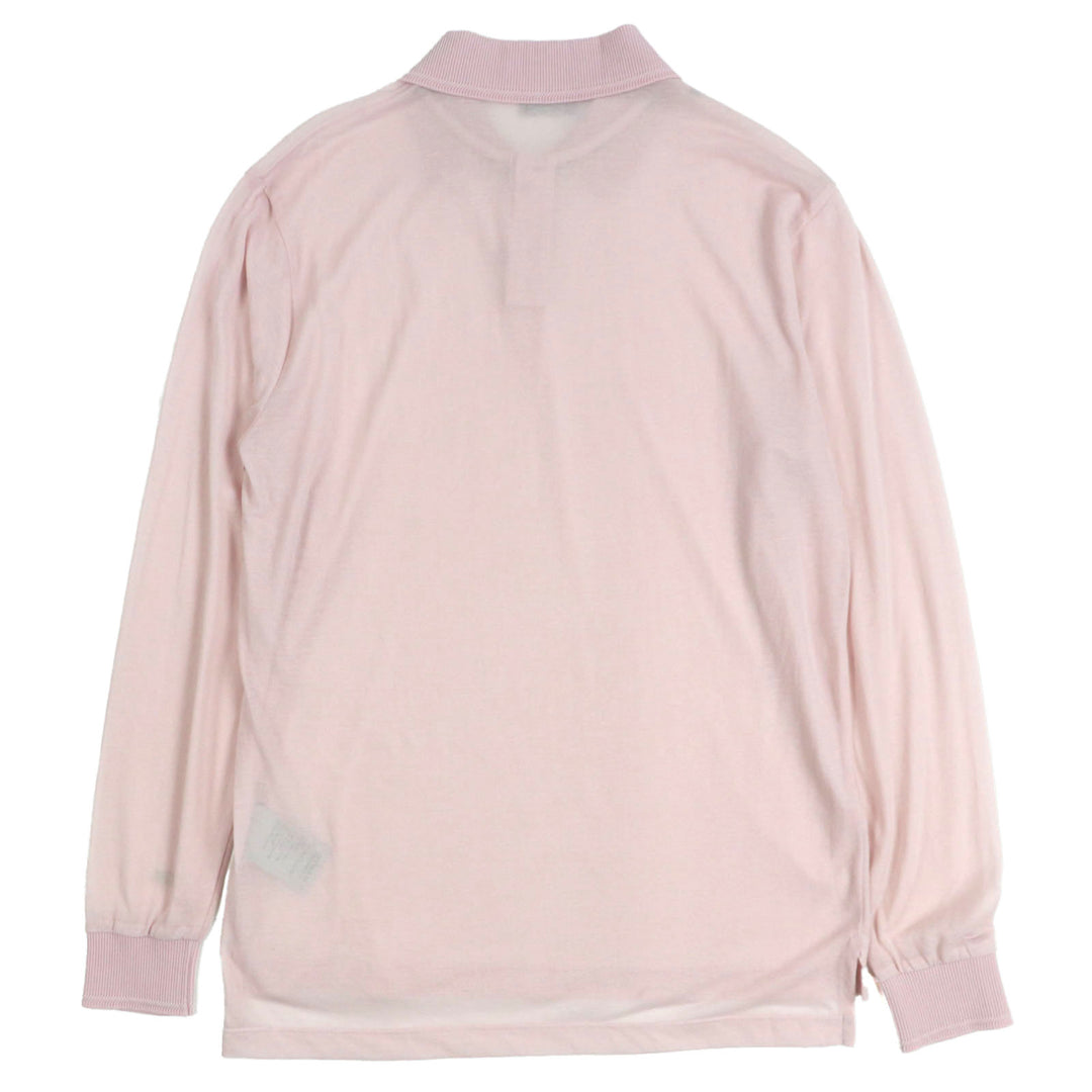 DIOR 長袖ポロシャツ ピンク コットン メンズ S 243J831A0800 美品