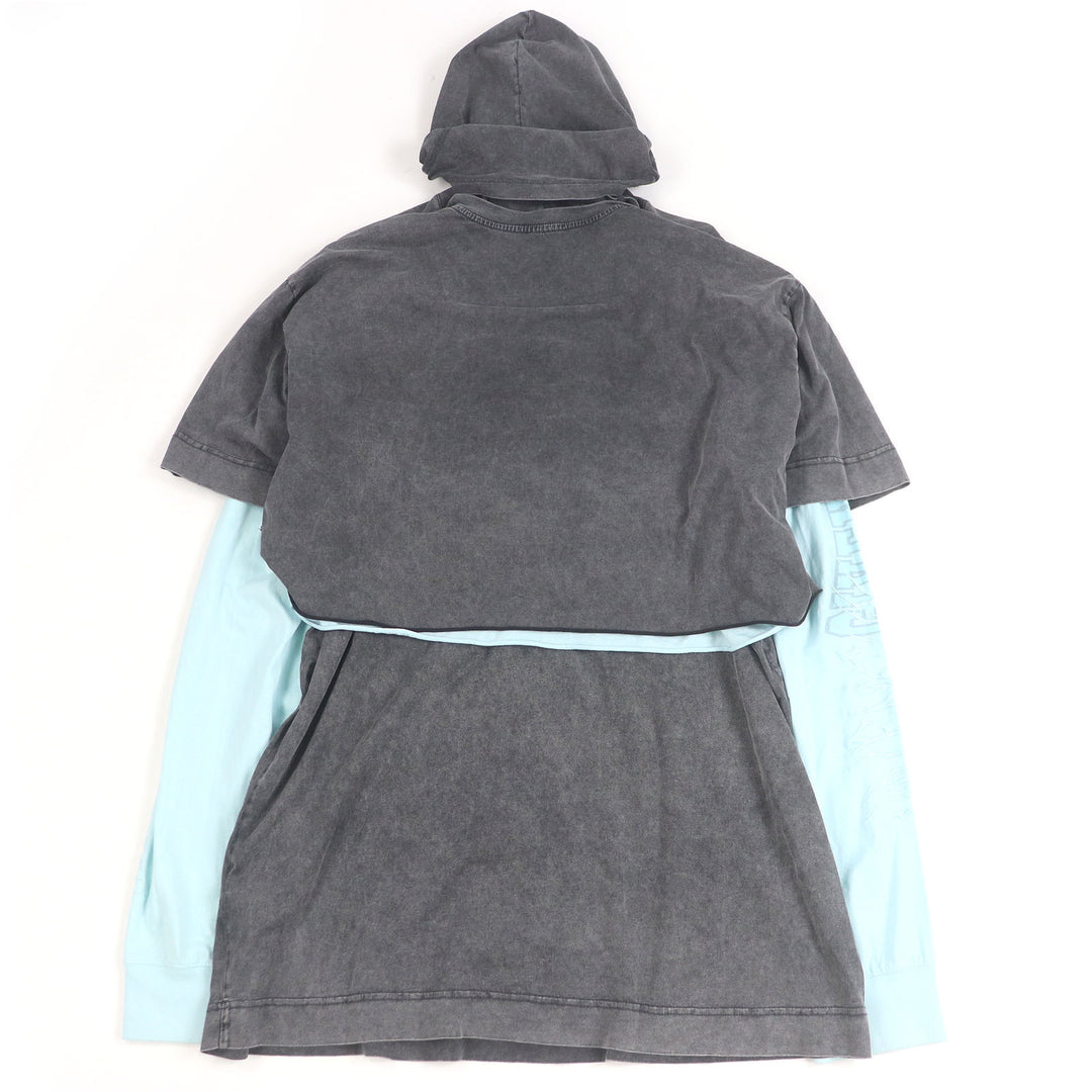 素晴らしい GIVENCHY 長袖Tシャツ オーバーラップ 刺繍Tシャツ L BM71FK3YBT