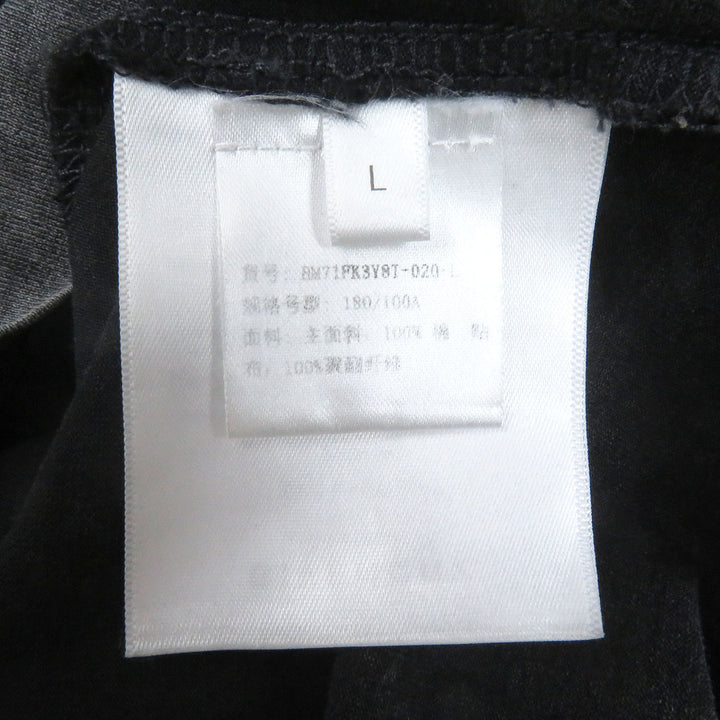 素晴らしい GIVENCHY 長袖Tシャツ オーバーラップ 刺繍Tシャツ L BM71FK3YBT