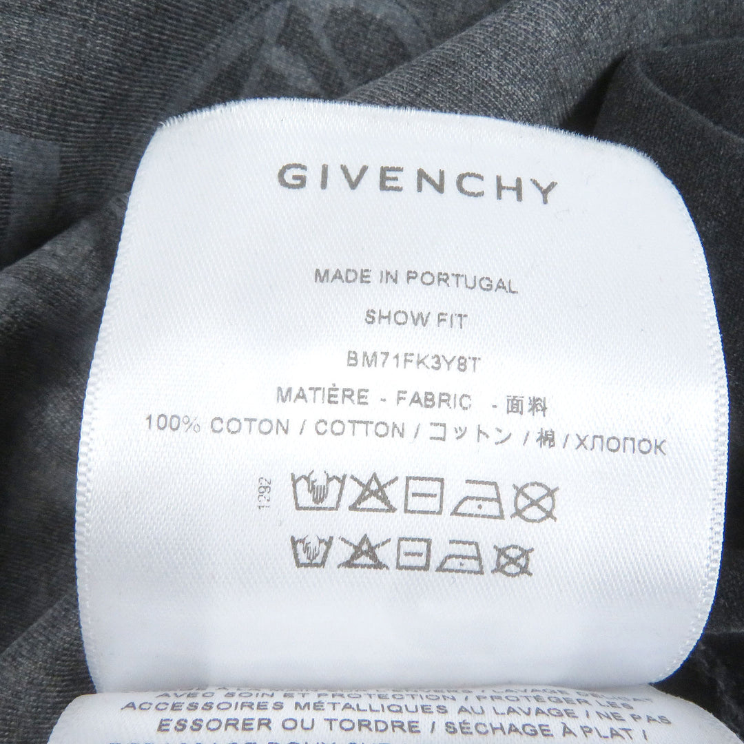 素晴らしい GIVENCHY 長袖Tシャツ オーバーラップ 刺繍Tシャツ L BM71FK3YBT
