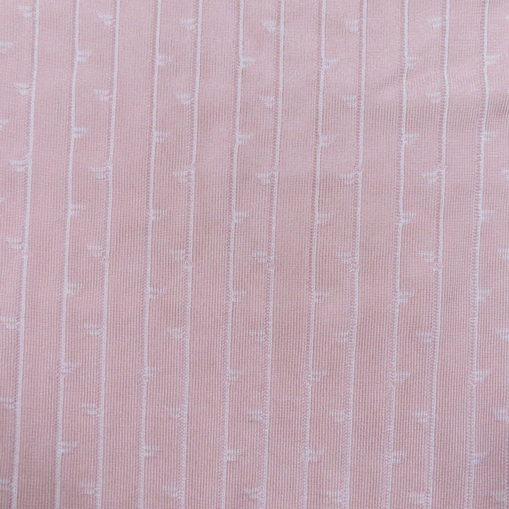 Excellent FENDI Long skirt Logo Stripe Pattern Knit pink Rayon Women 40 FZQ689