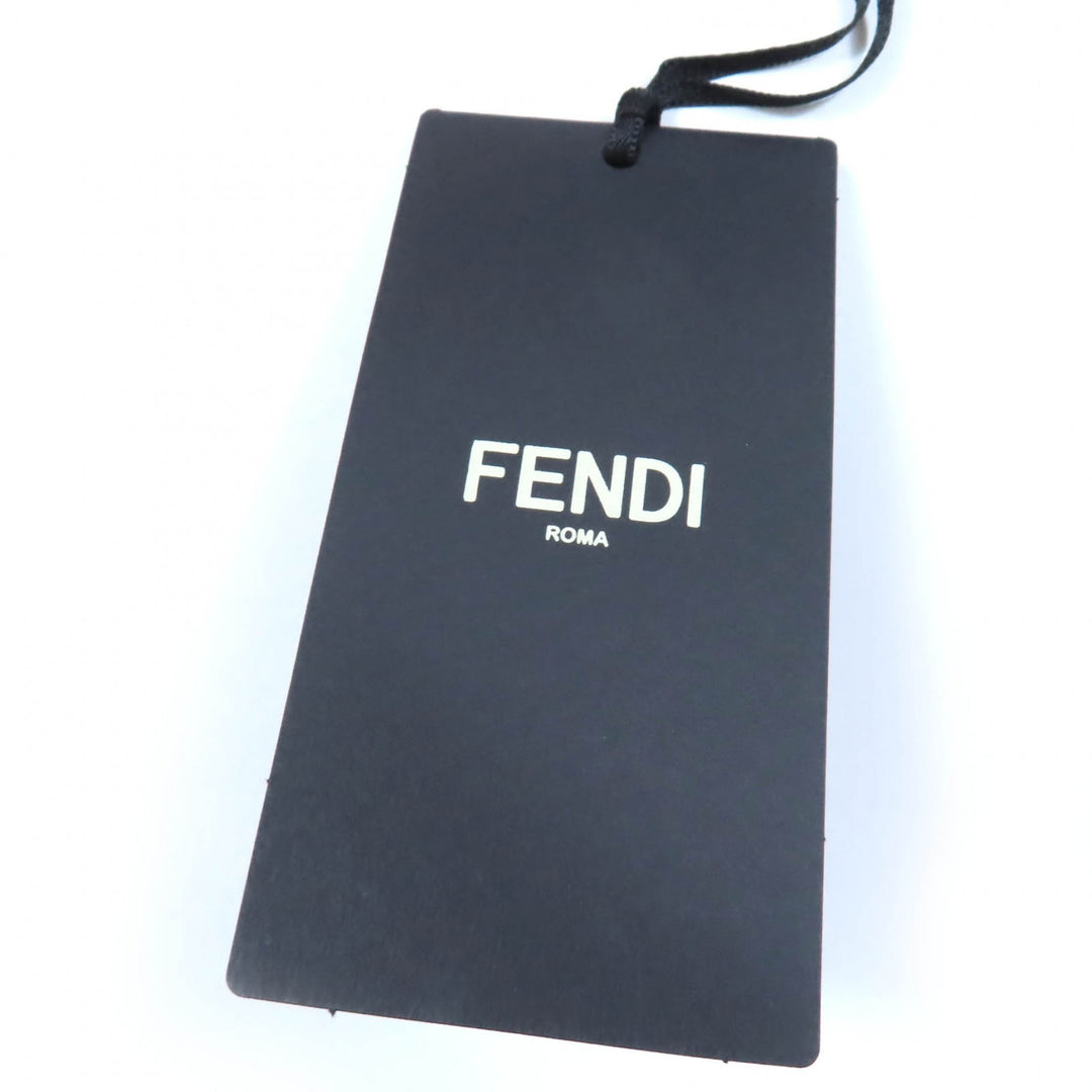 Excellent FENDI Long skirt Logo Stripe Pattern Knit pink Rayon Women 40 FZQ689