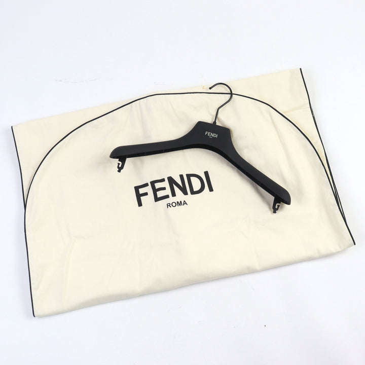 FENDI コート FFロゴ リバーシブル フード付きジャケット グレー ブラック メンズ 46 FF0249
