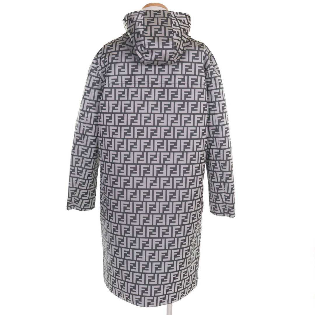 FENDI コート FFロゴ リバーシブル フード付きジャケット グレー ブラック メンズ 46 FF0249