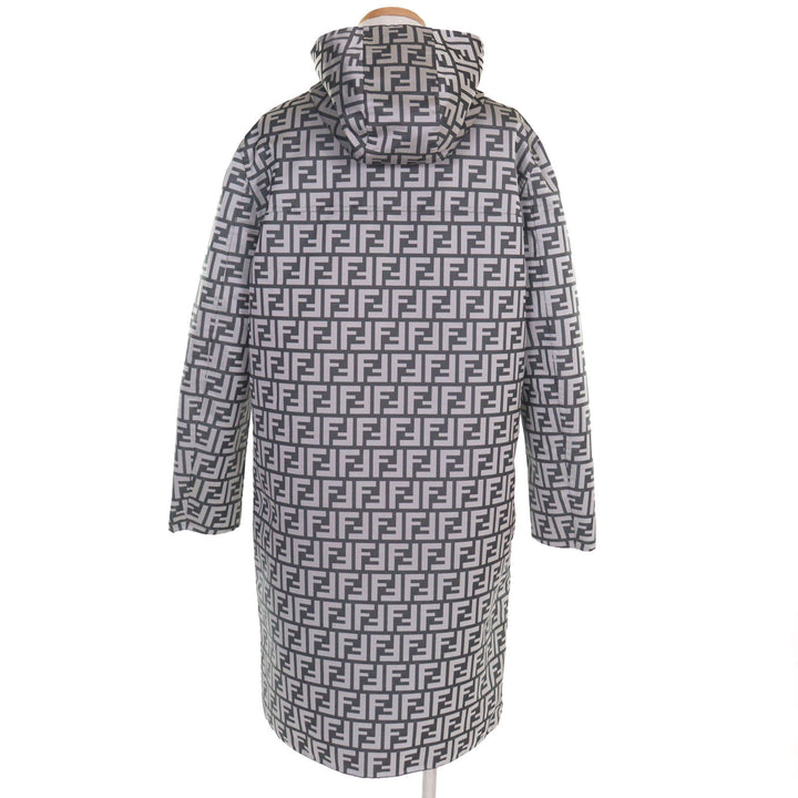 FENDI コート FFロゴ リバーシブル フード付きジャケット グレー ブラック メンズ 46 FF0249