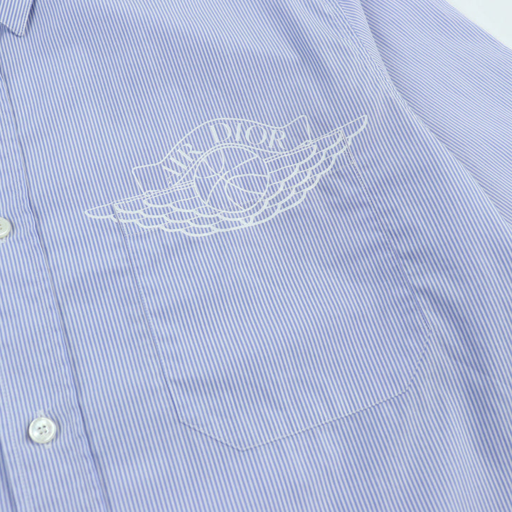 Great DIOR Shortsleeveshirt AIRDIOR logo embroiderywithpocket men39 033C502A4823