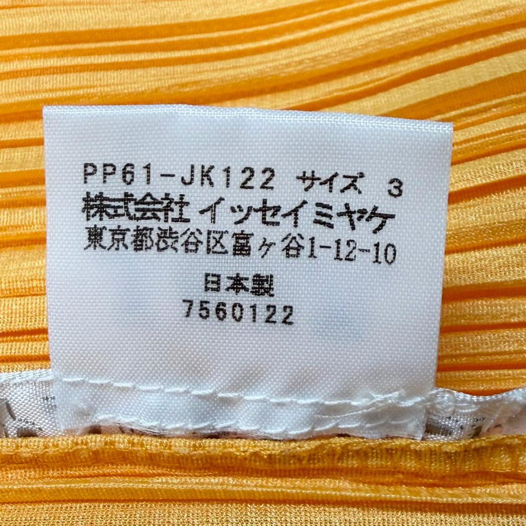 Excellent PLEATS PLEASE T-shirt High neck Long sleeve polyester 3 PP61-JK122