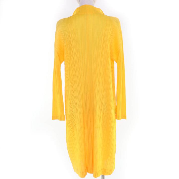 Excellent PLEATS PLEASE cardigan Front-opening long-sleeved shirt yellow 3
