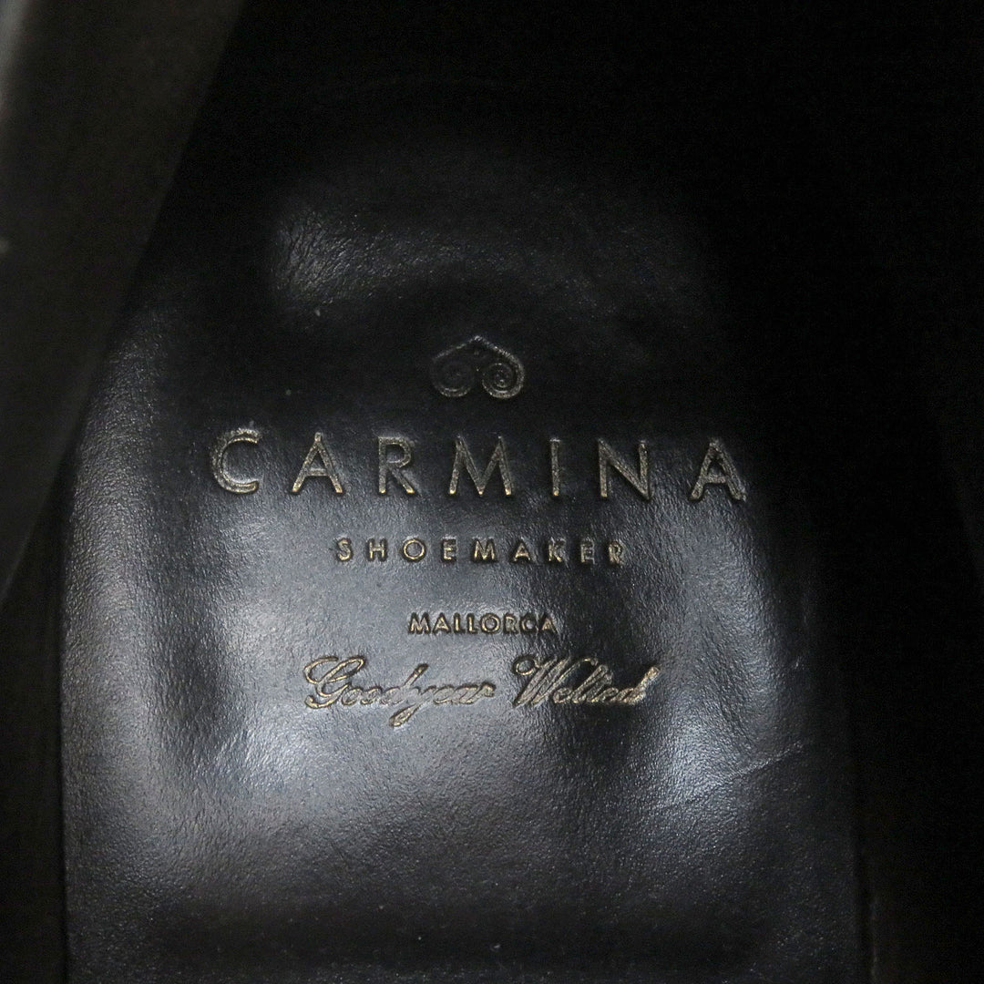 CARMINA アンクルブーツ グッドイヤーウェルト チャッカブーツ ブラックレザー メンズ 8