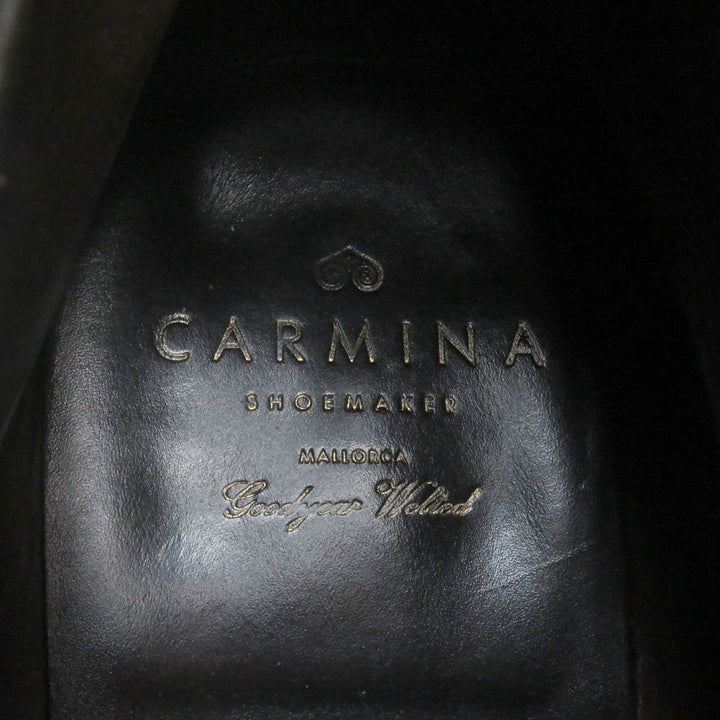 CARMINA アンクルブーツ グッドイヤーウェルト チャッカブーツ ブラックレザー メンズ 8