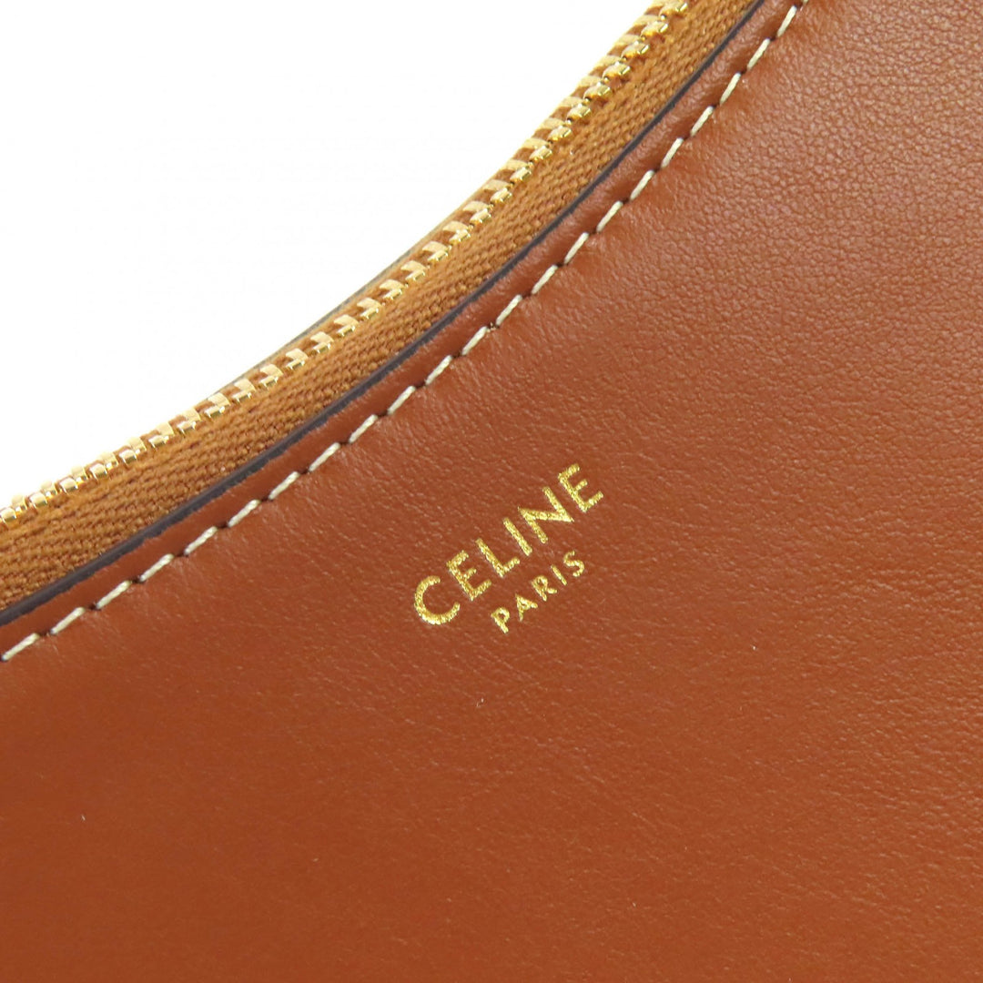 CELINE ショルダーバッグ ミディアム アヴァチェーン チェーンショルダーバッグ ホーボーバッグ タンレザー 19958