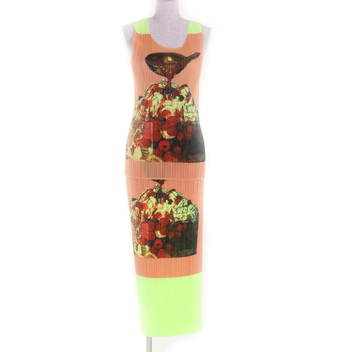 Excellent PLEATS PLEASE two-piece set MultipolyesteWomen 3 PP06-JK501/PP06-JG506