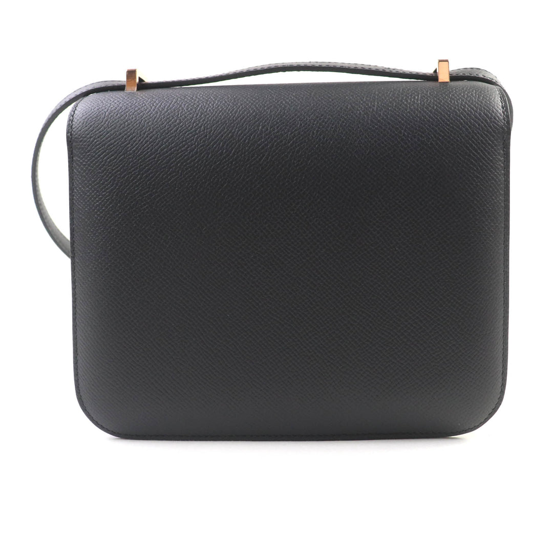 HERMES ショルダーバッグ コンスタンス3 ミニ ミロワール ブラック エプソン レザー レディース