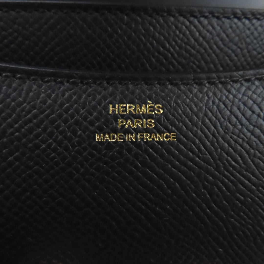 HERMES ショルダーバッグ コンスタンス3 ミニ ミロワール ブラック エプソン レザー レディース