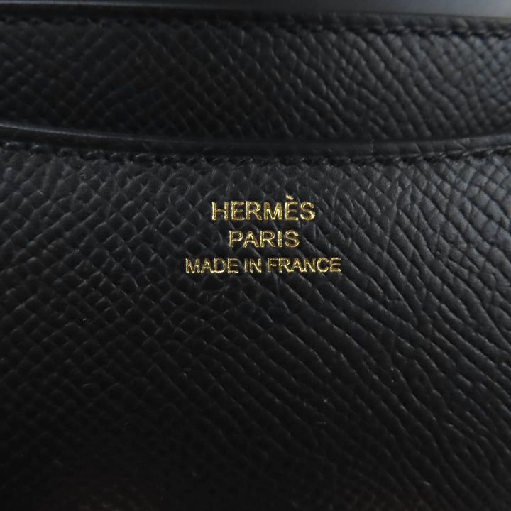 HERMES ショルダーバッグ コンスタンス3 ミニ ミロワール ブラック エプソン レザー レディース