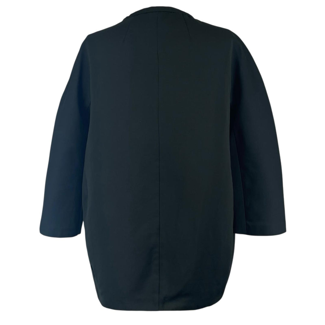 Great MONCLER down coat LIGNEVILLE No collar, 3/4 sleeves black cotton Women 2
