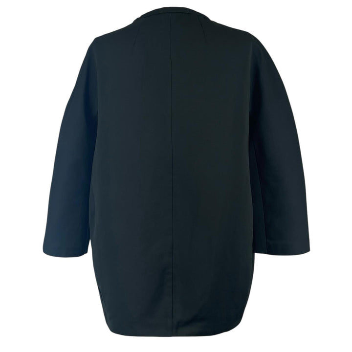 Great MONCLER down coat LIGNEVILLE No collar, 3/4 sleeves black cotton Women 2